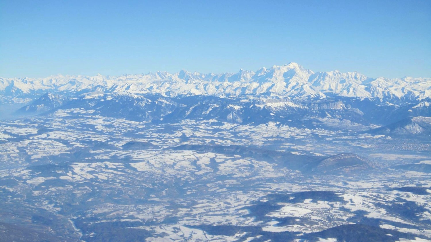 Vue sur les Alpes